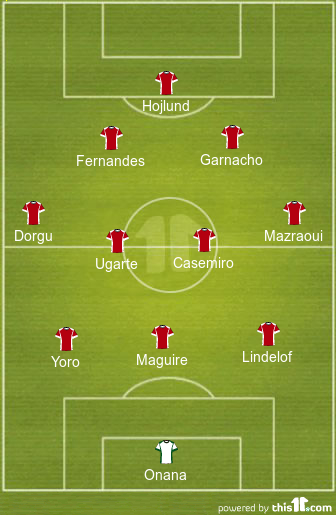 Ugarte & Casemiro In Central Midfield: Predicted 3-4-2-1 Man United Lineup vs Athletic Club 1 football formations