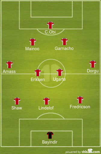 6 Changes From Last Weekend: Predicted 3-4-2-1 Man United Lineup vs Chelsea 1 football formations
