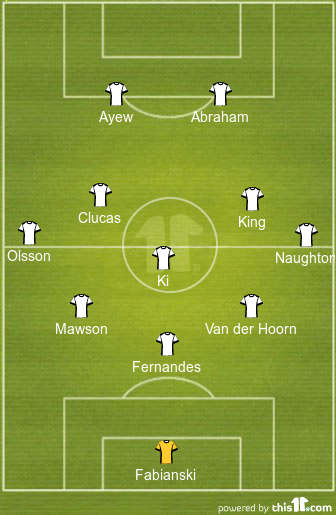 Ayew And Abraham Up Top: 3-5-2 Swansea City Predicted XI To Face West Bromwich Albion 1