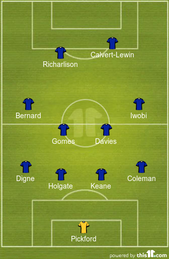 predicted everton lineup vs leicester city